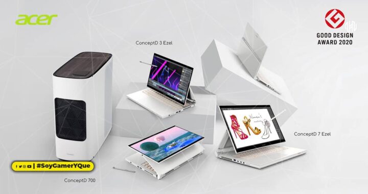 La línea ConceptD de Acer para creadores: premiada en los Good Design Awards 2020