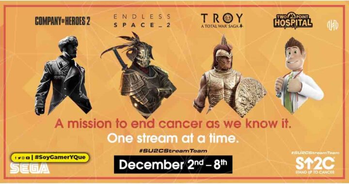 SEGA colabora con Stand Up to Cancer para semana de Livestreams para Caridad