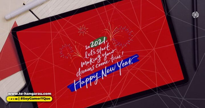 Con la Galaxy Tab S7+ enviarás mensajes navideños con la calidez del arte caligráfico