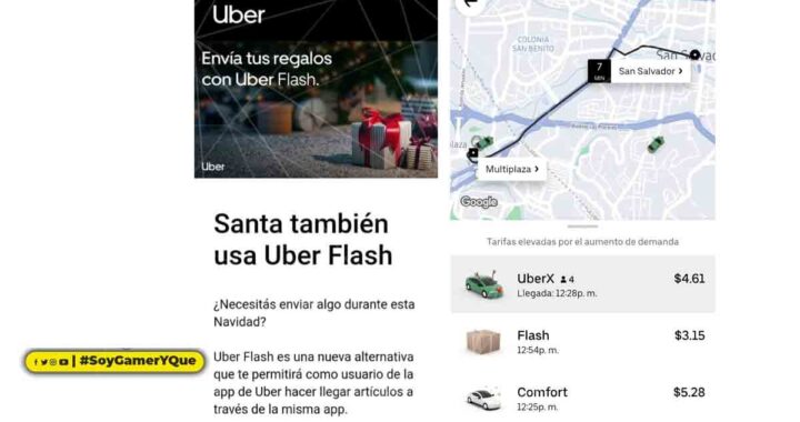 ¡Uber Flash se mueve por la comunidad de El Salvador!