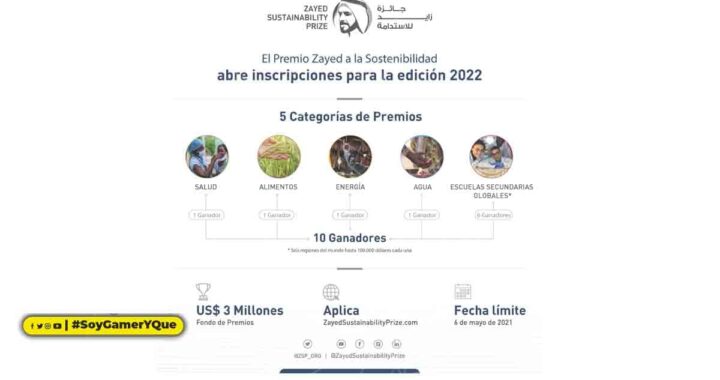 Premio Zayed a la Sostenibilidad abre inscripciones para la edición 2022