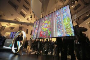 Modelo de TV QLED de Samsung, presentado por primera vez en CES 2017