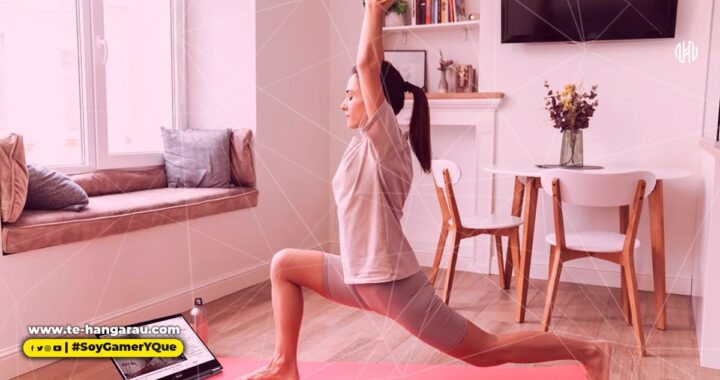 Ejercicios en casa a través de la pantalla de tu laptop