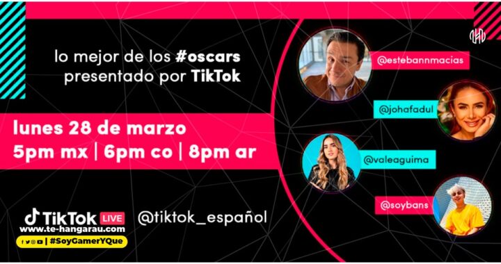 Vive lo más emocionante de los Óscares a través de TikTok