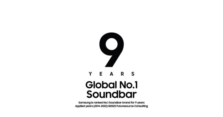 Samsung Soundbar ocupa el puesto No.1 en ventas globales durante 9 años consecutivos