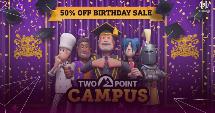 ¡Two Point Campus celebra su primer cumpleaños con un fin de semana gratis y su mayor oferta!