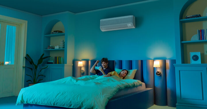 Incluso en calurosas noches de verano, la tecnología WindFree de Samsung garantiza un sueño reparador