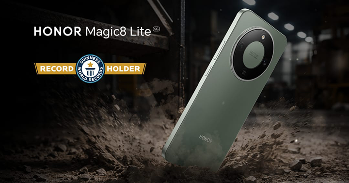 El nuevo HONOR Magic8 Lite “rompe” el título de GUINNESS WORLD RECORDS