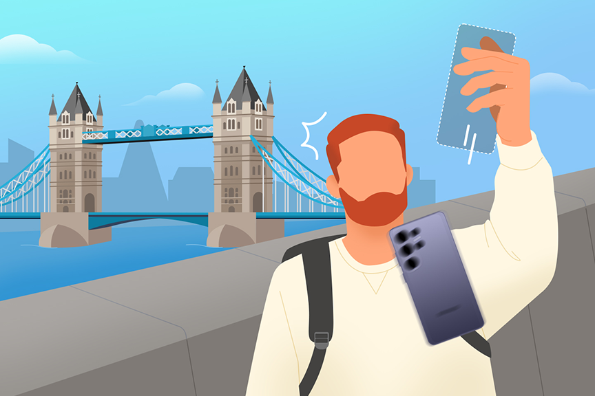Viaja con tranquilidad con Samsung Care+